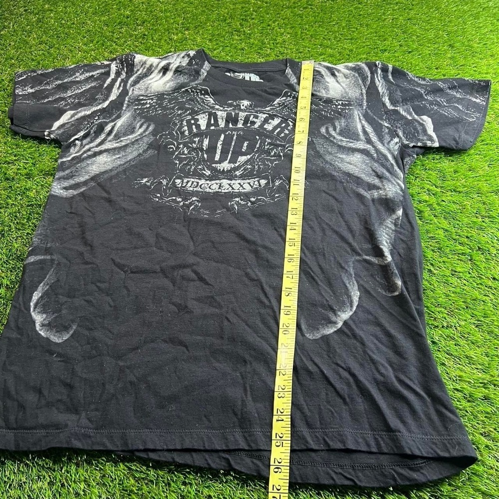 2006 Ranger Up Here Am I Send Me Eagle Graphic T Shirt Black Mens Large AOP - Picture 5 of 6